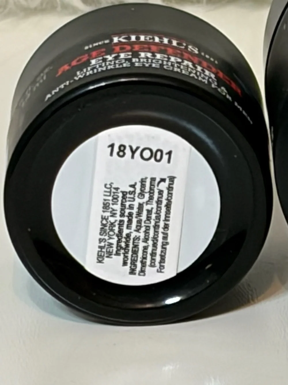 Kiehl's Age Defender Eye Repair Cream & Cream Moisturizer Duo Set Full Size NEW